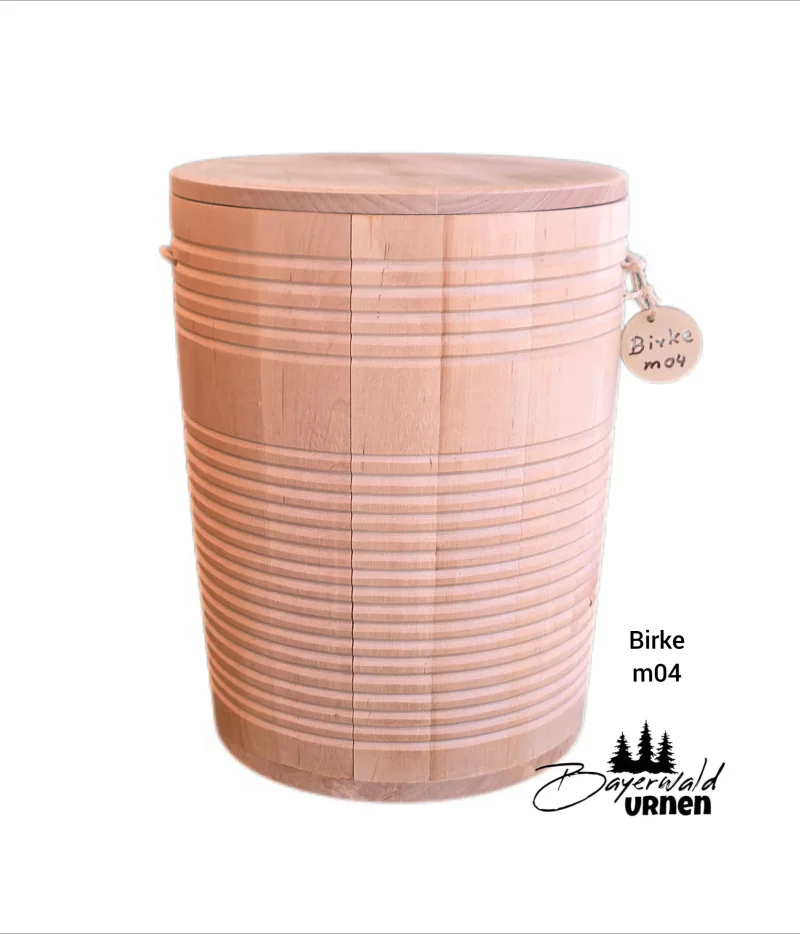 Holz Urne - Birke m04