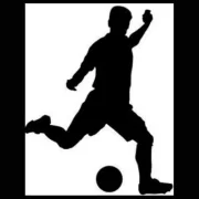 Emblem-Fußballer/Weiß