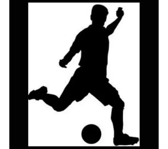 Emblem-Fußballer/Schwarz