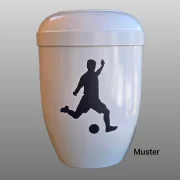 Emblem-Fußballer/Weiß