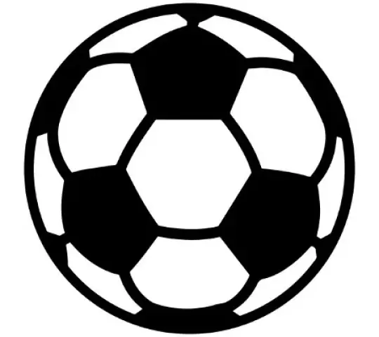 Emblem-Fußball/Weiß