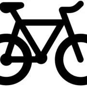 Emblem-Fahrrad/Weiß
