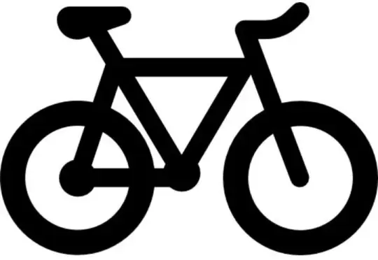 Emblem-Fahrrad/Weiß