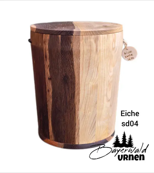 Holz Urne - Eiche m04