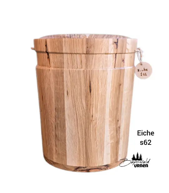 Holz Urne - Eiche s62