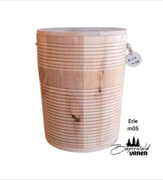 Holz Urne - Erle m05