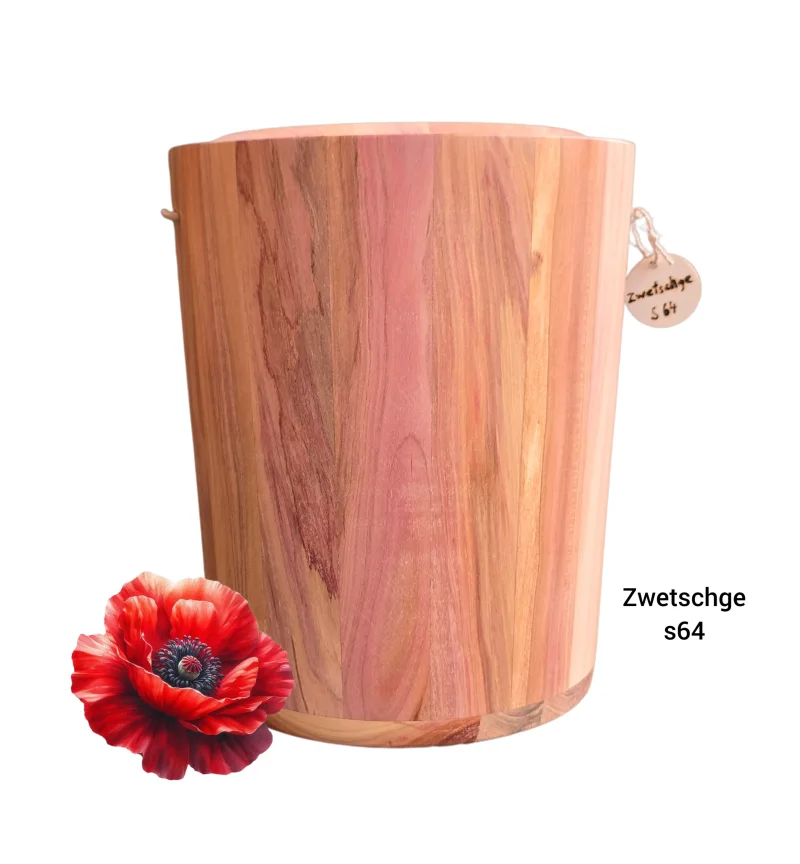 Holz Urne - Zwetschge s64