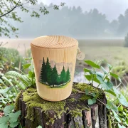 Holz Urne - Tanne m08