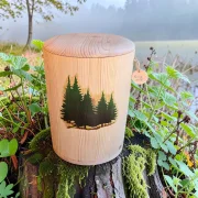 Holz Urne - Tanne m09
