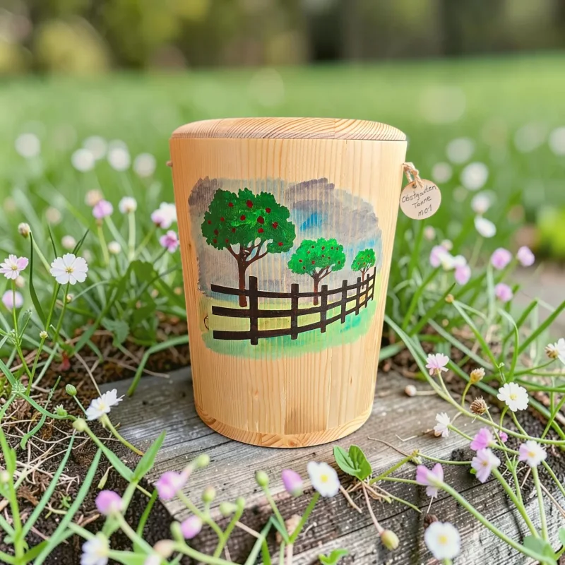 Holz Urne - Obstwiese - Tanne m01