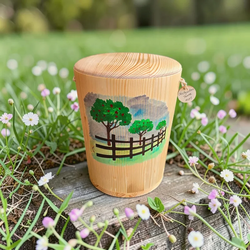Holz Urne - Obstwiese - Tanne m01