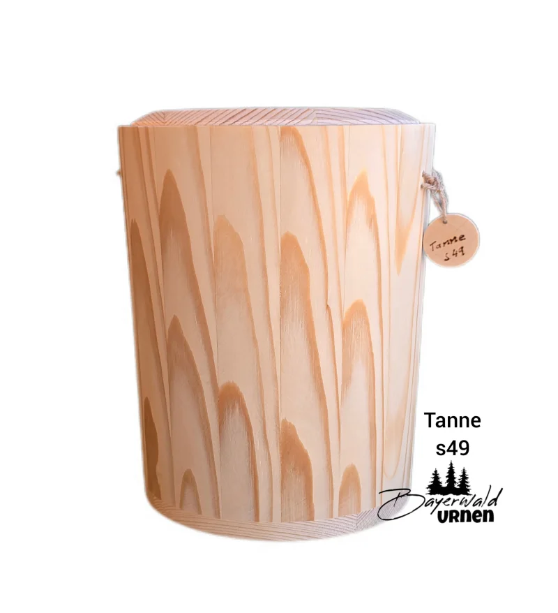 Holz Urne - Tanne s49