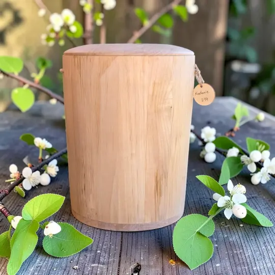 Holz Urne - Kastanie s14