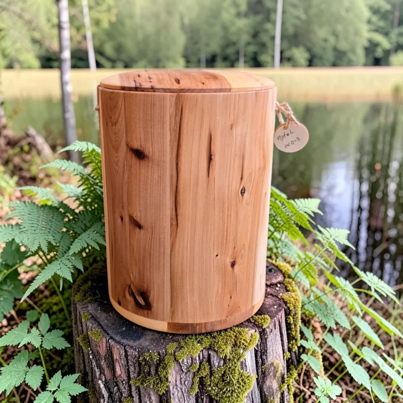 Holz Urne/Stille Wälder - Apfel sw02-3