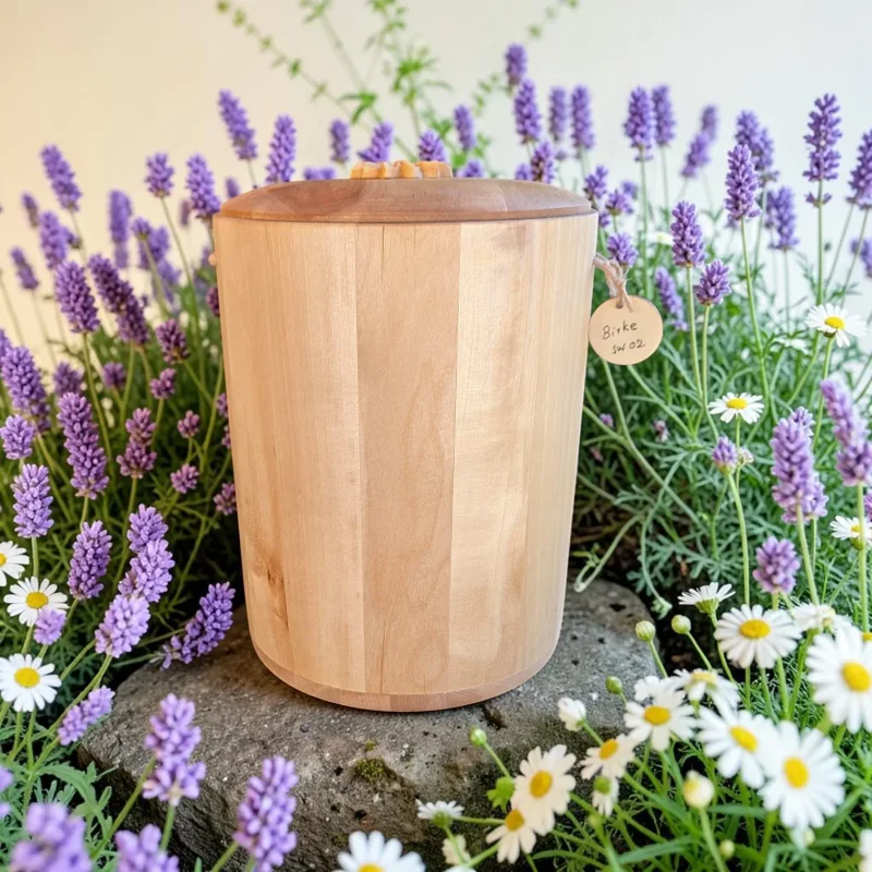 Holz Urne/Stille Wälder - Birke sw02-1