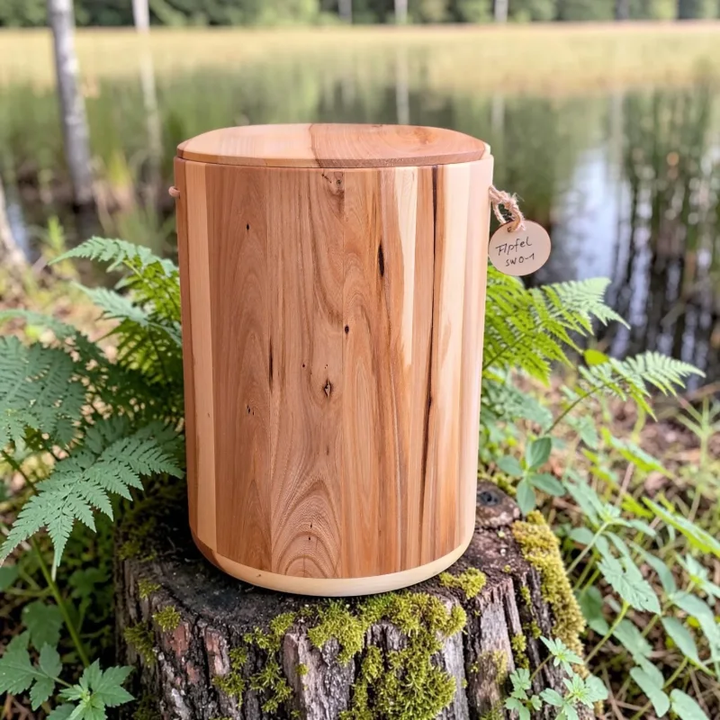 Holz Urne/Stille Wälder - Apfel sw02-1