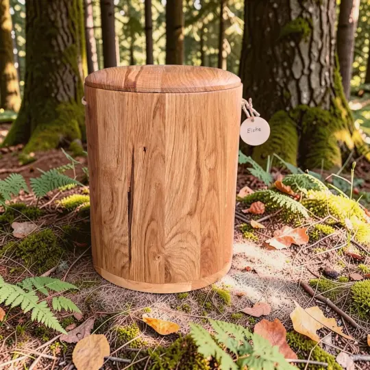 Holz Urne/Stille Wälder - Eiche