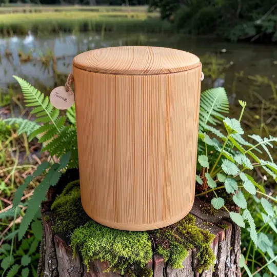 Holz Urne/Stille Wälder - Tanne