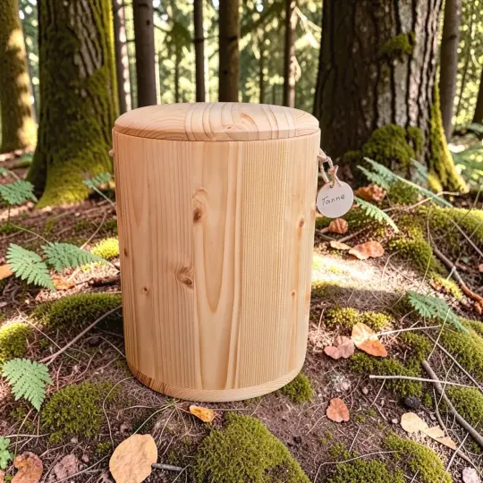 Holz Urne/Stille Wälder - Tanne