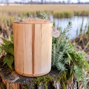Holz Urne/Stille Wälder - Linde