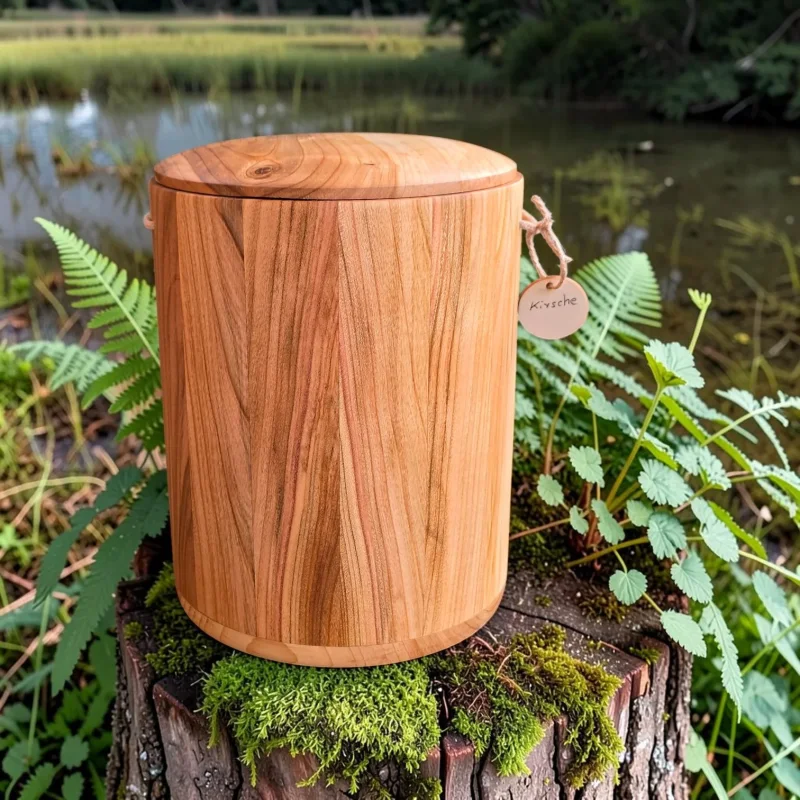 Holz Urne/Stille Wälder-Kirsche