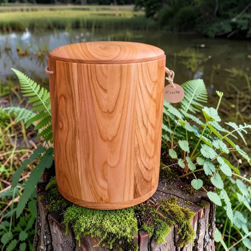 Holz Urne/Stille Wälder-Kirsche